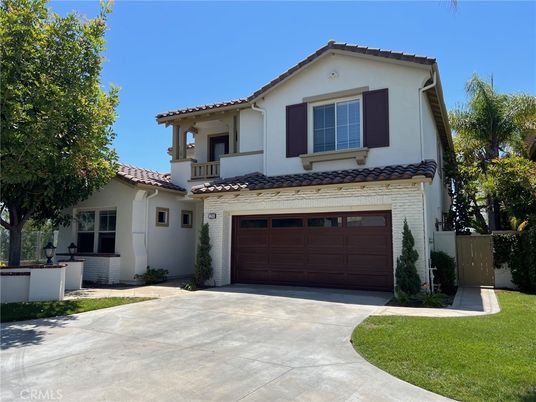 Attached, Exterior, Facade, Spanish Mediterranean