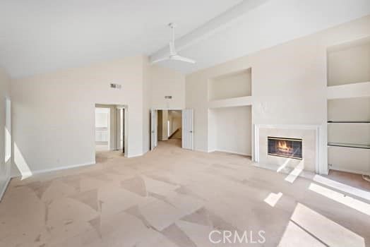 Empty room, Fireplace, Interior