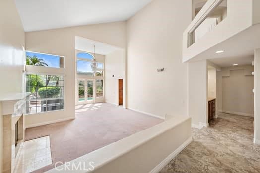 Empty room, Fireplace, Interior, Pendant Lights, Recessed Lighting