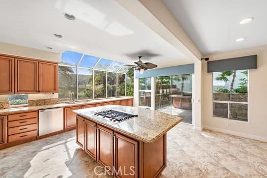Glass Ceilings, Interior, Kitchen, Recessed Lighting, Sun Room