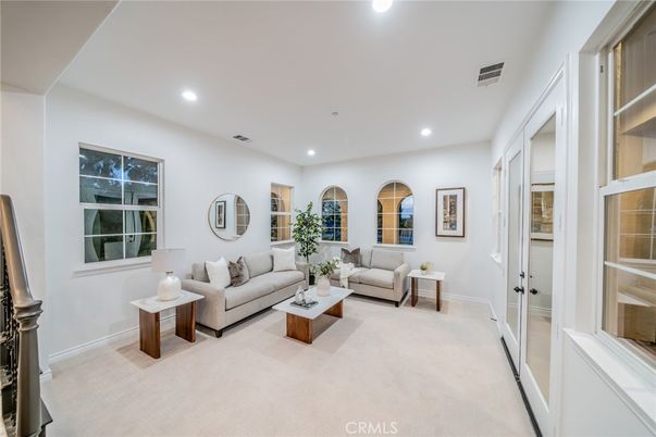 Interior, Living room, Recessed Lighting