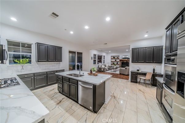 Dining room, Interior, Kitchen, Living room, Recessed Lighting, Stainless Steel Appliances