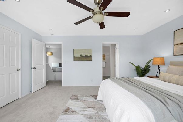 Bedroom, Interior, Recessed Lighting
