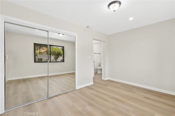 Bathroom, Empty room, Interior, Recessed Lighting, Wood Texture Flooring