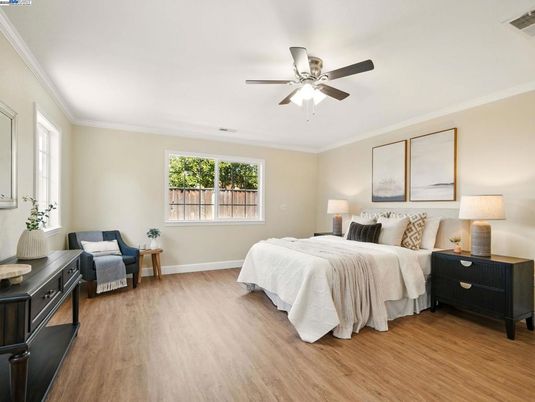 Bedroom, Interior, Wood Texture Flooring