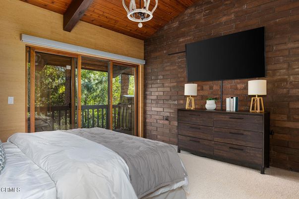 Bedroom, Interior, Stone Walls, Wooden Beams, Wooden Ceilings