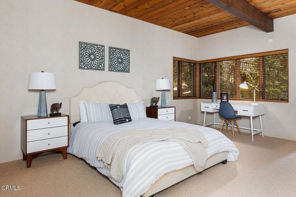Bedroom, Home Office, Interior, Wooden Beams, Wooden Ceilings