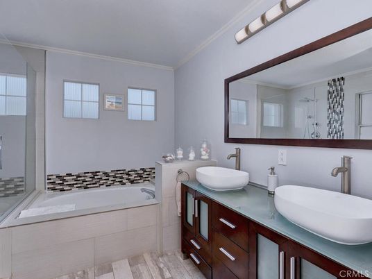 Bathroom, Dual Sink Vanities, Interior, Wood Texture Flooring