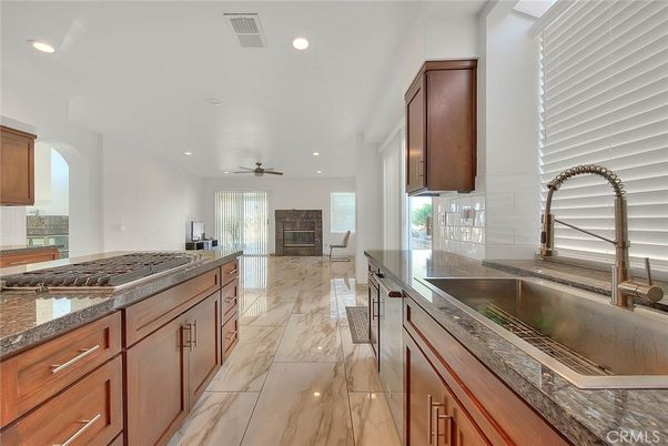 Interior, Kitchen, Marble, Recessed Lighting