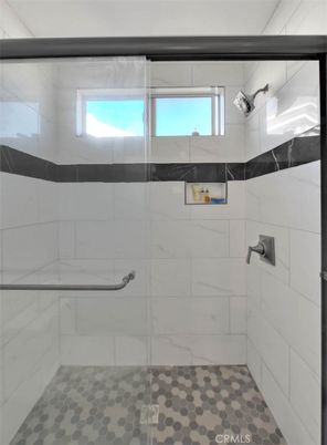 Bathroom, Glass Shower, Interior, Marble Walls