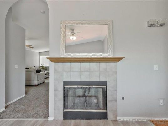 Fireplace, Interior, Wood Texture Flooring
