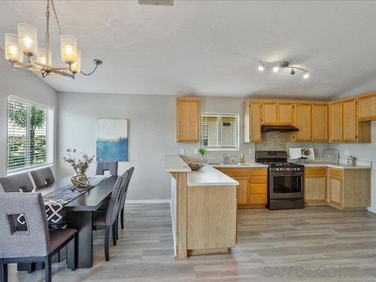 Chandelier, Dining room, Interior, Kitchen, Wood Texture Flooring