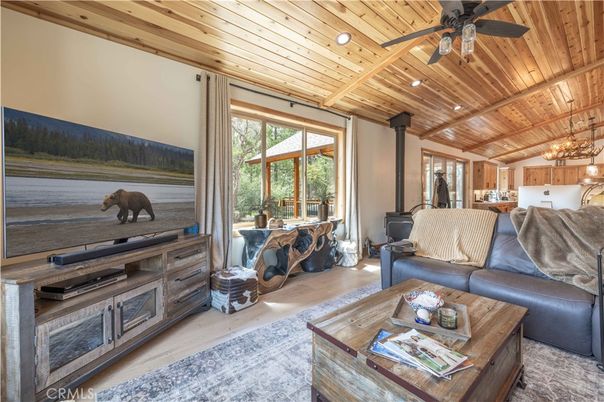 Interior, Living room, Recessed Lighting, Wooden Beams, Wooden Ceilings, Wood Texture Flooring