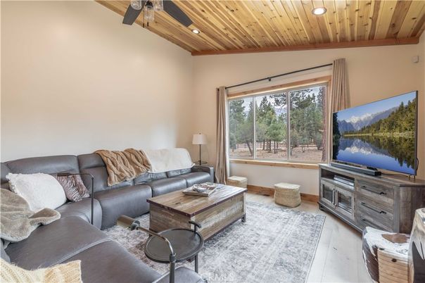 Interior, Living room, Recessed Lighting, Wooden Ceilings, Wood Texture Flooring