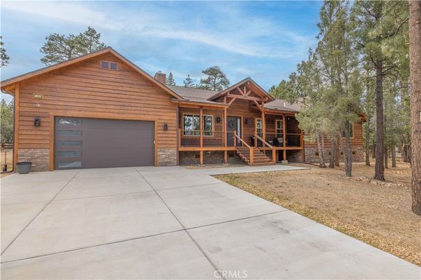 Attached, Exterior, Facade, Log Home
