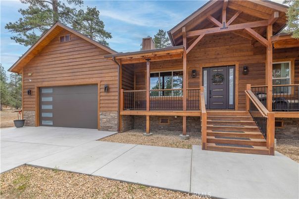 Attached, Exterior, Facade, Log Home