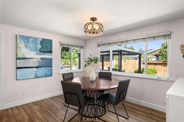 Dining room, Interior, Wood Texture Flooring