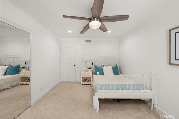 Bedroom, Interior, Recessed Lighting