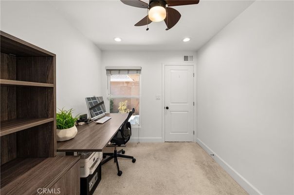 Home Office, Interior, Recessed Lighting