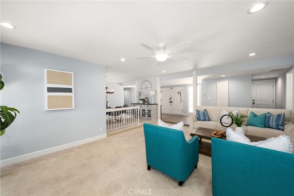 Interior, Living room, Recessed Lighting