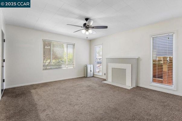 Empty room, Fireplace, Interior