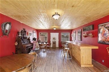 Dining room, Interior, Piano, Wooden Ceilings, Wood Texture Flooring