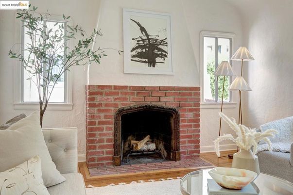 Fireplace, Interior, Wood Texture Flooring