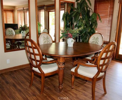Dining room, Interior, Wood Texture Flooring
