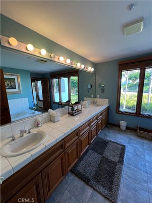 Bathroom, Dual Sink Vanities, Interior, Tile Countertops