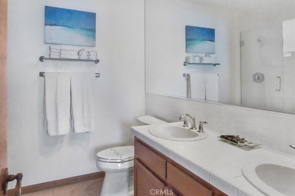 Bathroom, Dual Sink Vanities, Interior, Tile Countertops