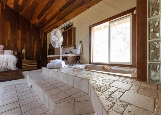 Bathroom, Interior, Wooden Beams, Wooden Ceilings, Wooden Walls
