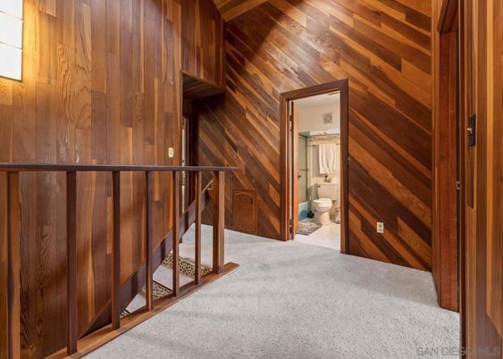 Bathroom, Empty room, Interior, Wooden Walls
