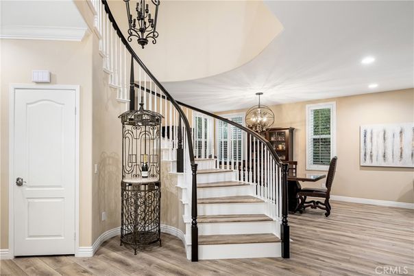 Chandelier, Interior, Recessed Lighting, Wood Texture Flooring