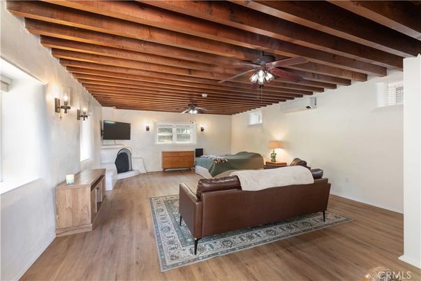 Fireplace, Interior, Living room, Wooden Beams, Wood Texture Flooring