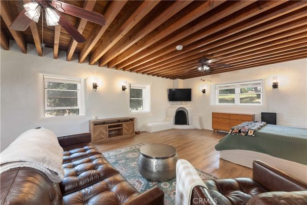 Fireplace, Interior, Living room, Wooden Beams, Wooden Ceilings, Wood Texture Flooring