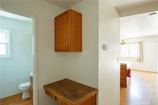 Bathroom, Interior, Pendant Lights, Wood Texture Flooring