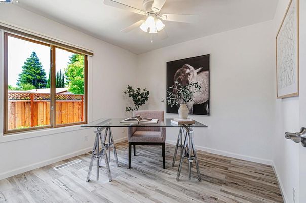 Home Office, Interior, Wood Texture Flooring
