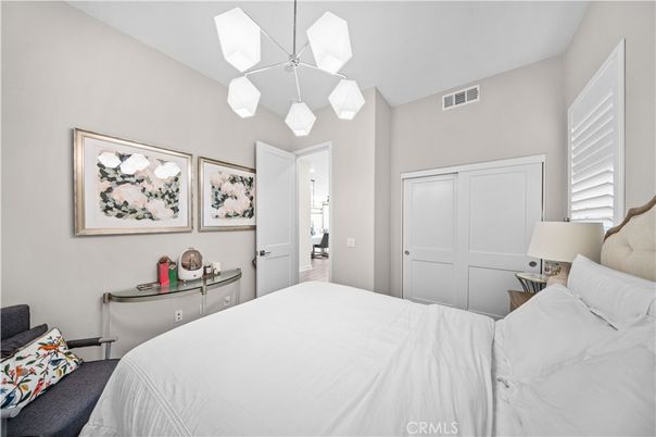 Bedroom, Interior, Pendant Lights
