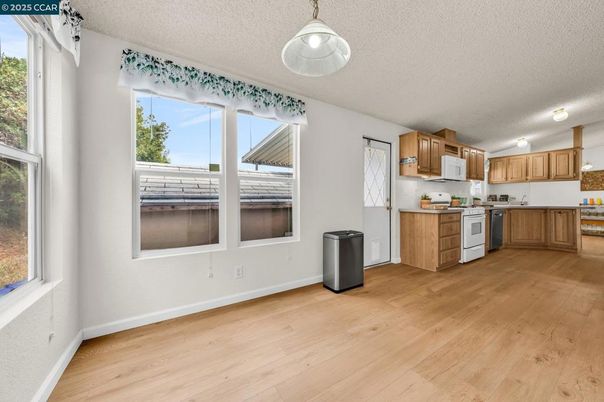 Interior, Kitchen, Wood Texture Flooring
