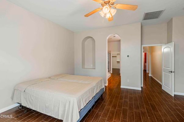 Bedroom, Interior, Wood Texture Flooring