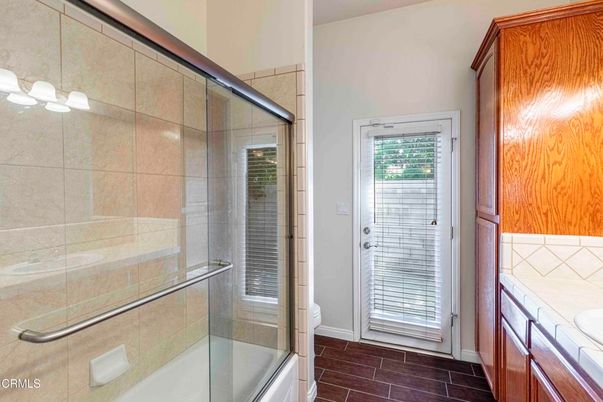 Bathroom, Glass Shower, Interior, Tile Countertops
