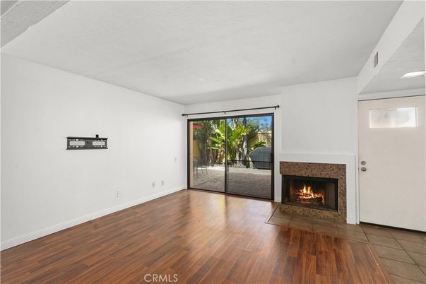 Empty room, Fireplace, Interior, Wood Texture Flooring