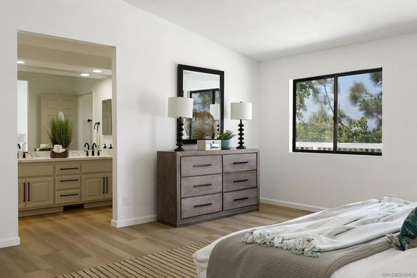 Bathroom, Bedroom, Interior, Recessed Lighting, Wood Texture Flooring