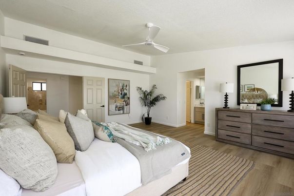 Bedroom, Interior, Wood Texture Flooring