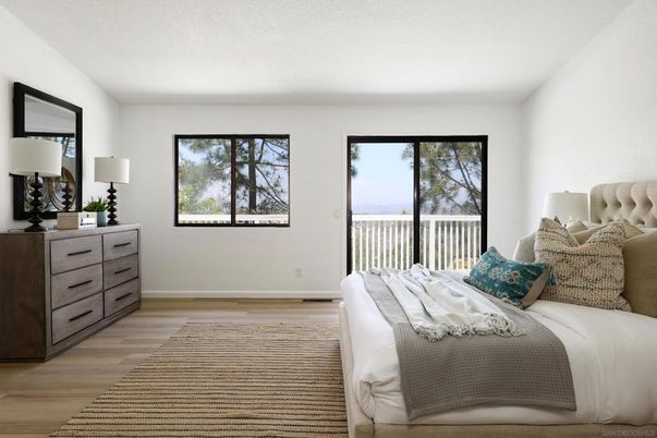 Bedroom, Interior, Water, Wood Texture Flooring