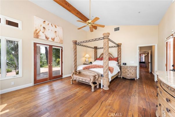 Bedroom, Interior, Wooden Beams, Wood Texture Flooring