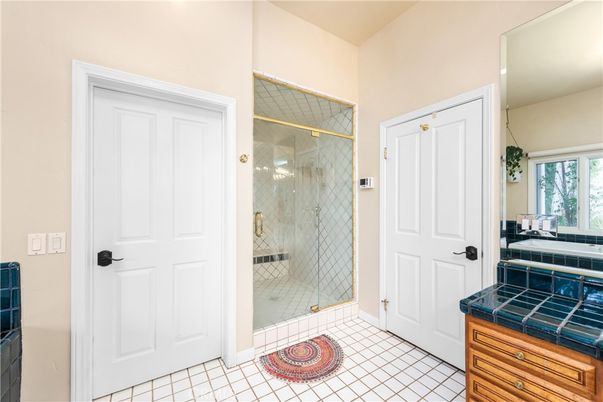Bathroom, Glass Shower, Interior, Tile Countertops