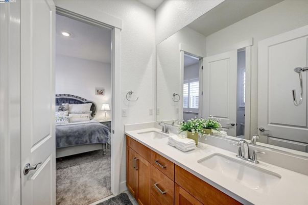 Bathroom, Bedroom, Dual Sink Vanities, Interior, Recessed Lighting