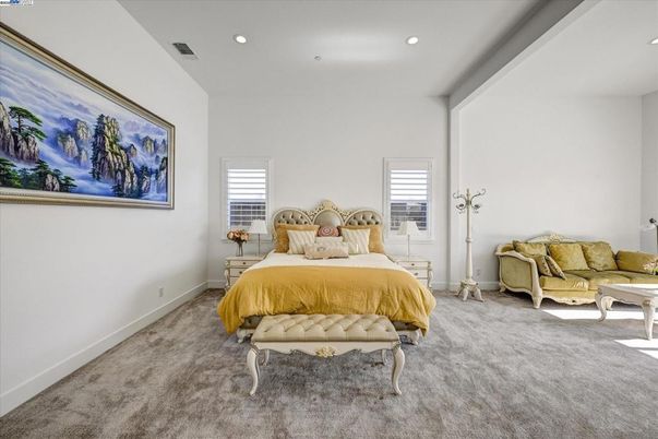 Bedroom, Interior, Recessed Lighting