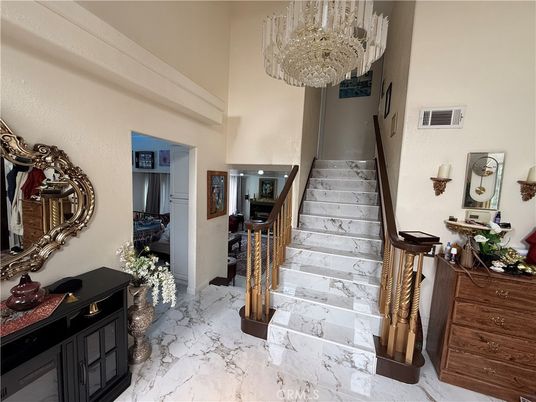Chandelier, Interior, Marble